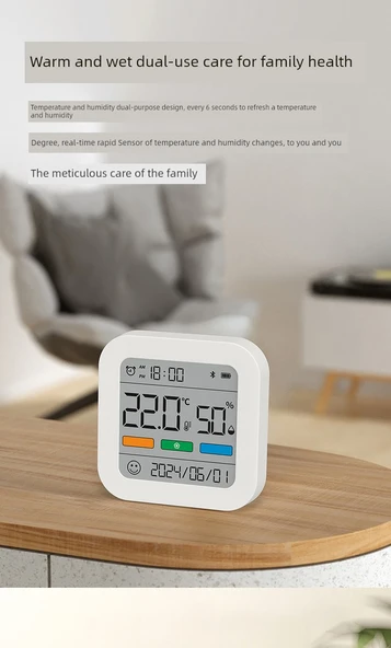 Dijital Termometre Higrometre - Temel Pil - Resim 11