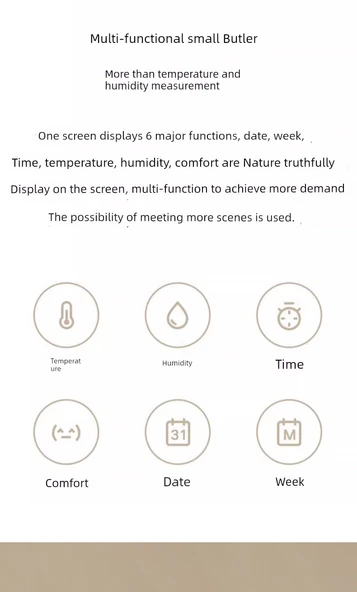Dijital Termometre Higrometre - Temel Pil - Resim 9
