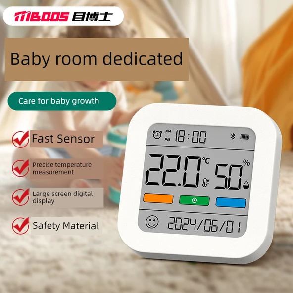 Dijital Termometre Higrometre - Temel Pil - Resim 2