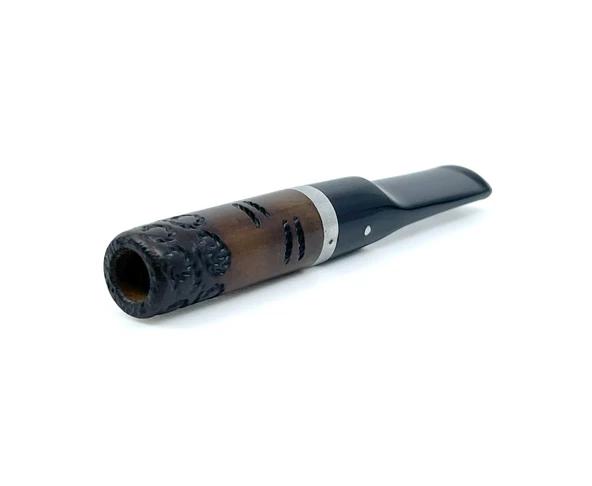 Pipsan Metal Filtreli Sigar* İşlemeli Ağızlık 7 mm Çap - Kahverengi - 2