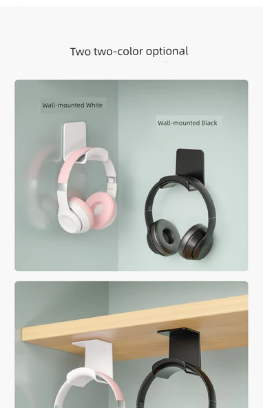 Bluetooth Kulaklık Standı - Siyah Asma Aparatlı + Ağız Yamalı - 10