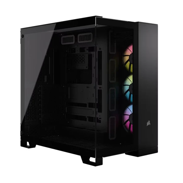 CORSAIR 6500X iCUE Link RGB Temperli Camlı Mid-Tower Siyah Bilgisayar Kasası-CC-9011269-WW - 1