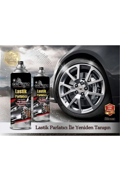 Premium Lastik Parlatıcı Tampon Parlatıcı Koruyucu Aerosol Sprey 500 ml - 4