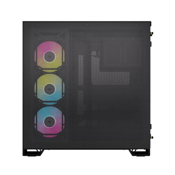 CORSAIR 6500X iCUE Link RGB Temperli Camlı Mid-Tower Siyah Bilgisayar Kasası-CC-9011269-WW - 5