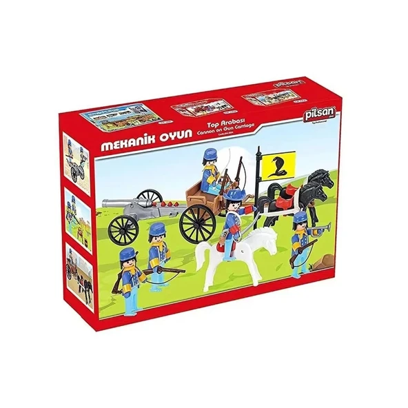 04 004 Mini Mekanik Seri 4 Top Arabası -pilsan Oyuncak