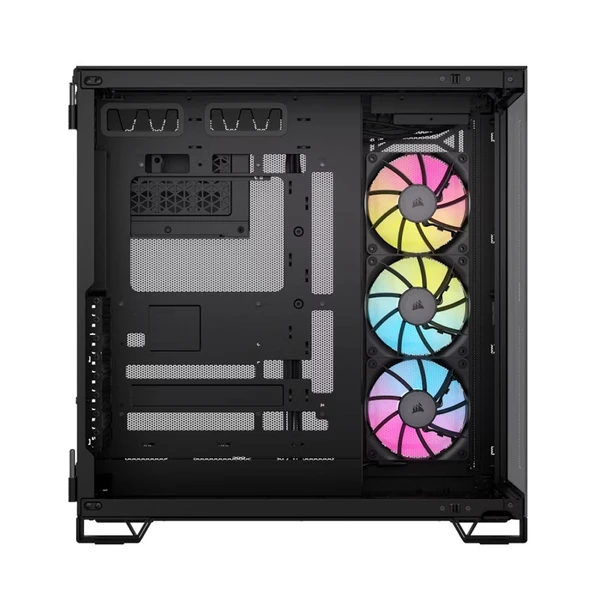 CORSAIR 6500X iCUE Link RGB Temperli Camlı Mid-Tower Siyah Bilgisayar Kasası-CC-9011269-WW - 4
