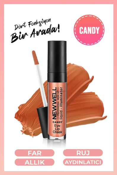 Lıquıd Illumınator Aydınlatıcı Allık 3 in 1  - Candy - 2