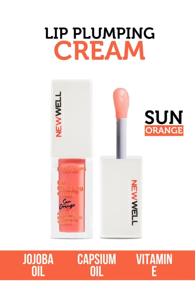 NEW WELL Lip Plumping Cream Sun Orange Dudak Dolgunlaştırıcı Krem 5 ML