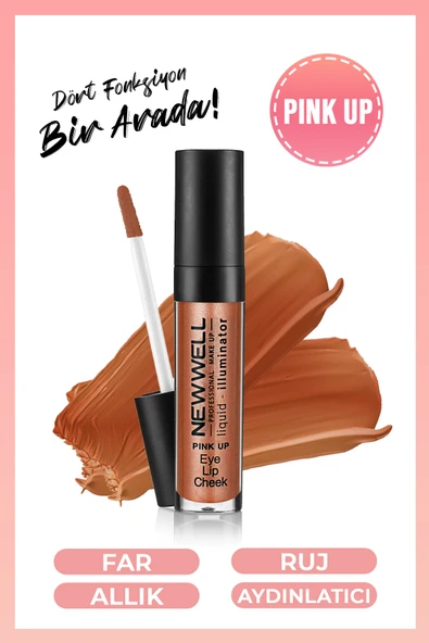 Lıquıd Illumınator Aydınlatıcı Allık 3 in 1  - Pink Up - 2