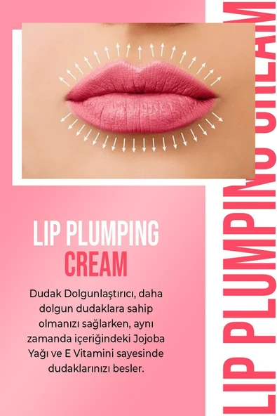 NEW WELL Lip Plumping Cream Night Pink Dudak Dolgunlaştırıcı Krem 5 ML - Resim 2