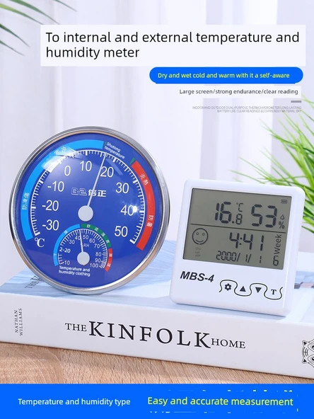 Mini İç Ortam Termometre Higrometre - 5