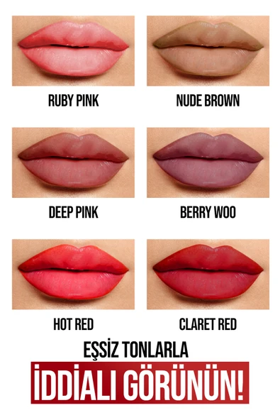 Permanent Matte Lipstick 05 Hot Red  Uzun Süre Kalıcı - 4
