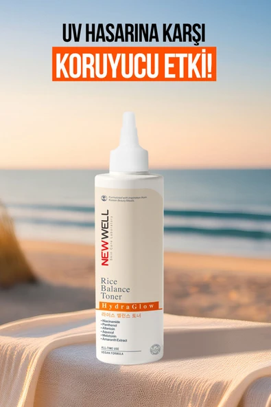 NEW WELL Rice Balance Toner Pirinç Özlü Nemlendirici ve Aydınlatıcı Toner 200 ML - 4