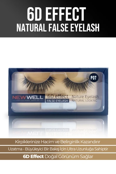6D Effect Natural False Eyelash P07 - 3