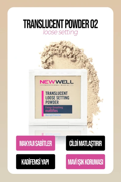 NEW WELL Translucent Loose Setting Powder 02