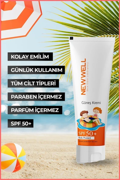NEW WELL Güneş Koruyucu Çocuk Kremi Spf 50+ (50ml) - 3