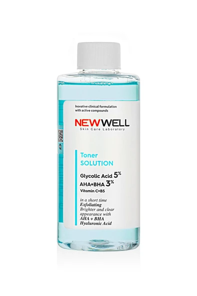 NEW WELL Canlandırıcı ve Gözenek Sıkılaştırıcı Glikolik Asit Tonik (Tüm Cilt Tipleri) 200 ML - 3