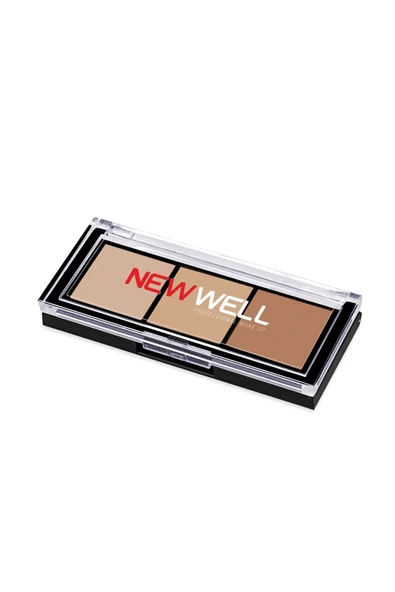 NEW WELL Porcelain Make Up Highlighter 3lü - 3