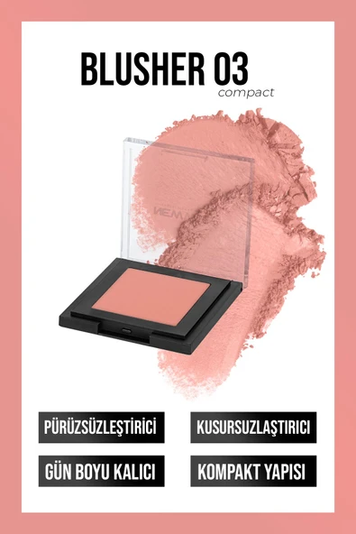 NEW WELL Powder Blusher 03 (Toz Allık)
