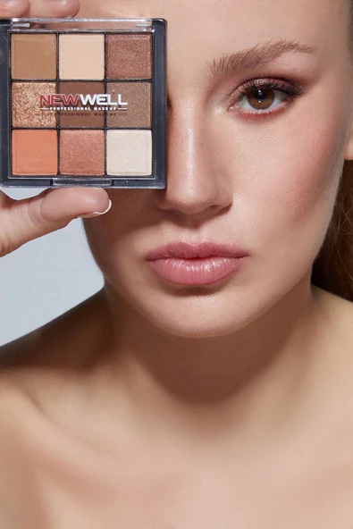 NEW WELL Eyeshadow Palette 9 Colours No 01. - 2