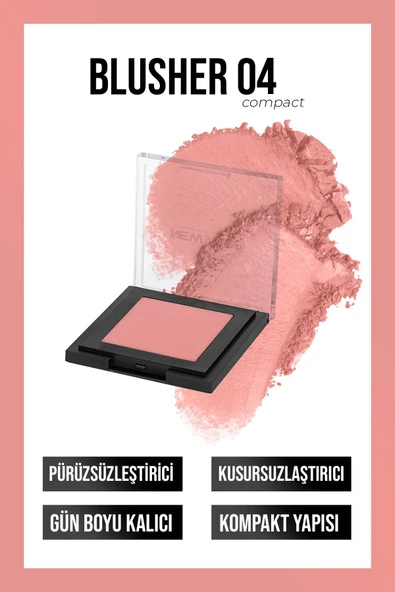 NEW WELL Blusher 04 (PEMBE TOZ ALLIK)
