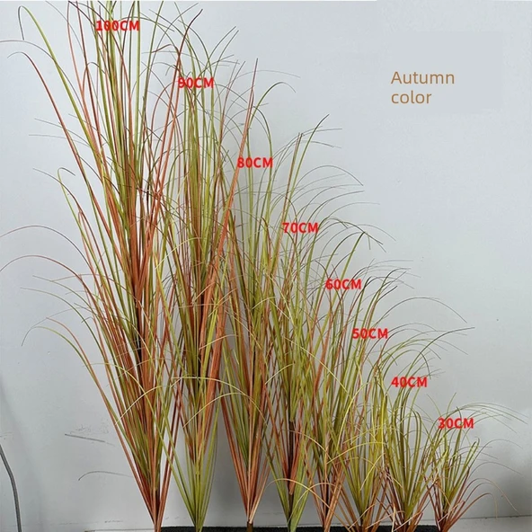 Yapay Çim Bitkisi - 70cm Sonbahar Yeşili