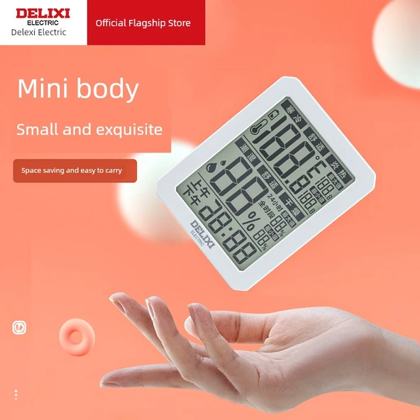 Mini Dijital İç Ortam Termometre ve Higrometre - Konfor Göstergesi - 3