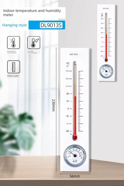 Dijital Termometre Nem Ölçer 9013S - Asılabilir Model
