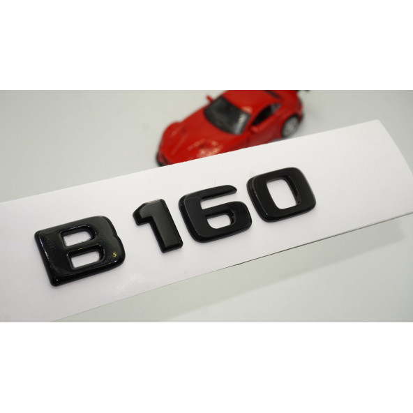 B 160 Bagaj Parlak Siyah ABS 3M 3D Yazı Logo