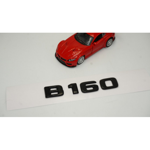 B 160 Bagaj Parlak Siyah ABS 3M 3D Yazı Logo - 2