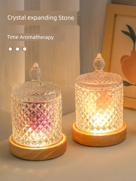 Kristal Cam Aromaterapi Difüzörü - Doğal Ametist 2-4cm 100g - 3