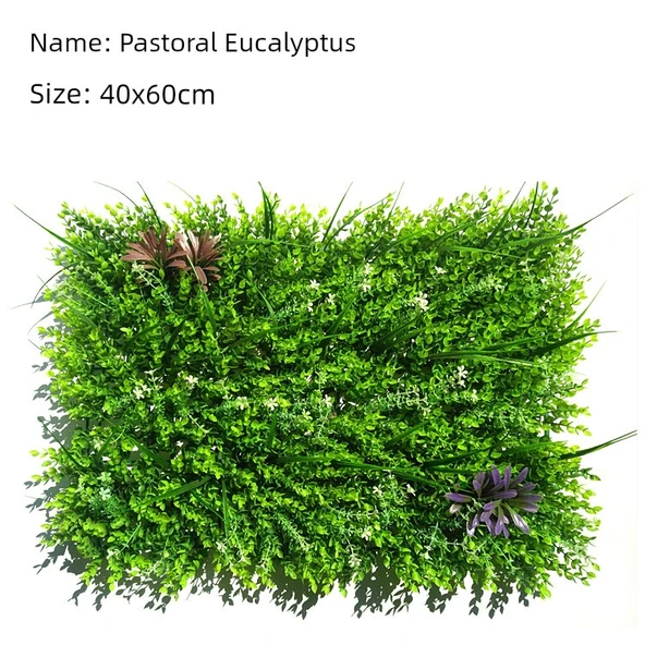 Yapay Yeşil Bitki Duvar Dekoru - Pastoral Okaliptüs