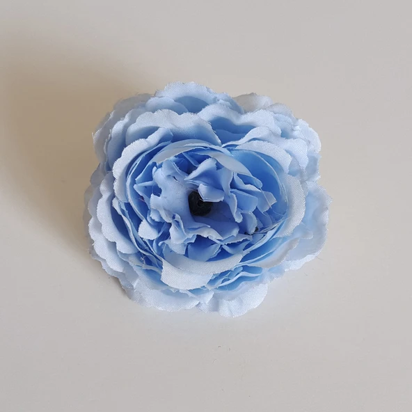 Yapay Gül Çiçeği - Yang Şakayık Açık Süt Beyazı Çiçek Başı (7-8cm) - 12