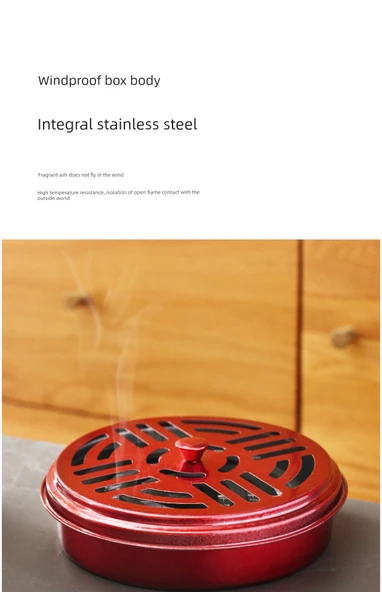 Alaşımlı Kapaksız Sinek Kovucu Buhurdanlık - Gümüş [5 Adet] - Resim 12