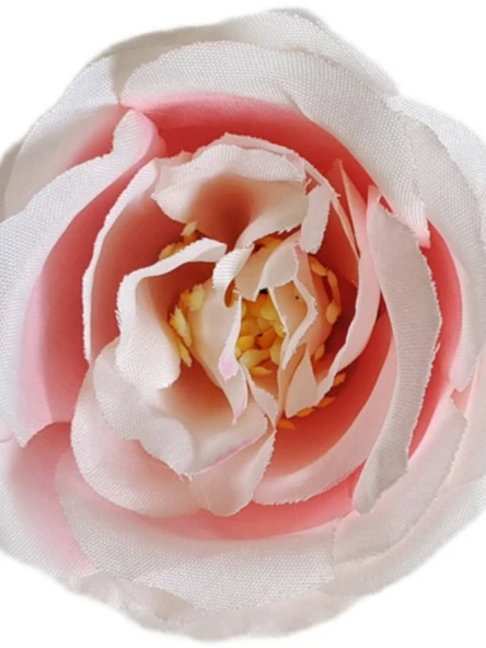 Yapay Gül Çiçeği - Yang Şakayık Açık Süt Beyazı Çiçek Başı (7-8cm) - 2