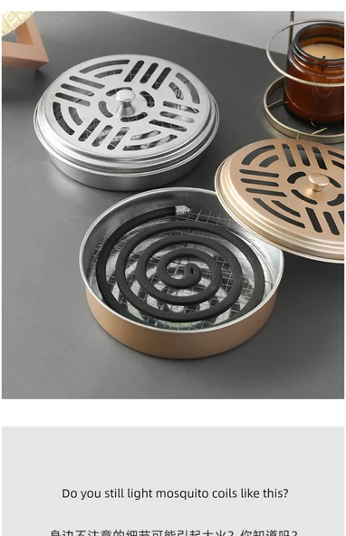 Alaşımlı Kapaksız Sinek Kovucu Buhurdanlık - Gümüş [5 Adet] - Resim 10