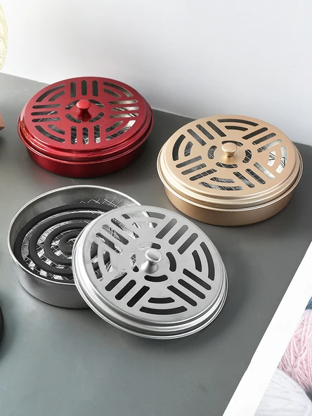 Alaşımlı Kapaksız Sinek Kovucu Buhurdanlık - Gümüş [5 Adet] - Resim 2