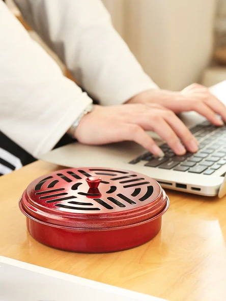 Alaşımlı Kapaksız Sinek Kovucu Buhurdanlık - Gümüş [5 Adet] - Resim 4