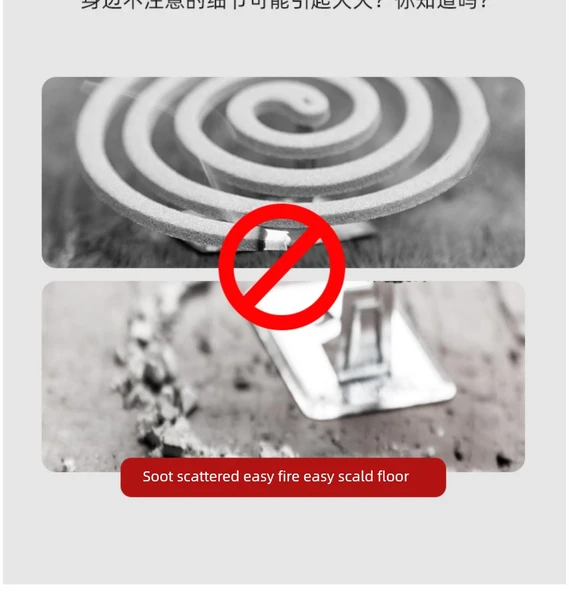 Alaşımlı Kapaksız Sinek Kovucu Buhurdanlık - Gümüş [5 Adet] - Resim 11