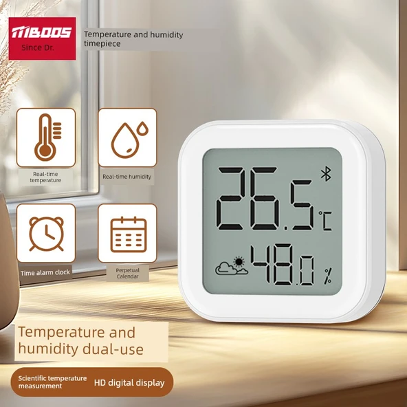 Dijital İç Ortam Termometre Higrometre - Üç Cihaz Mijia APP - Resim 2