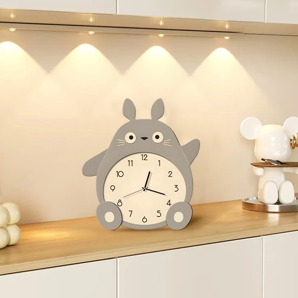 Çizgi Film Totoro Masa Saati - Mori Çinçilla-B - 21x24cm