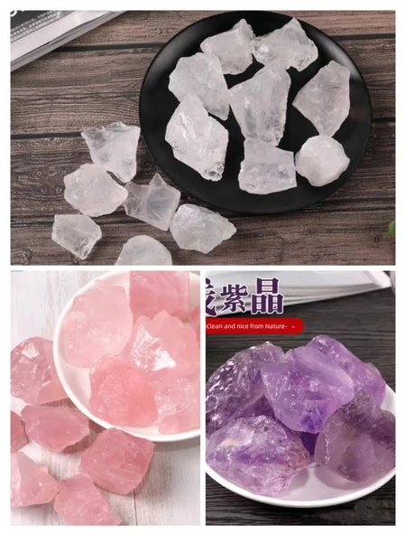 Aromaterapi Cam Saklama Kabı - Beyaz Pembe Mor [3 Renk] 300 gram