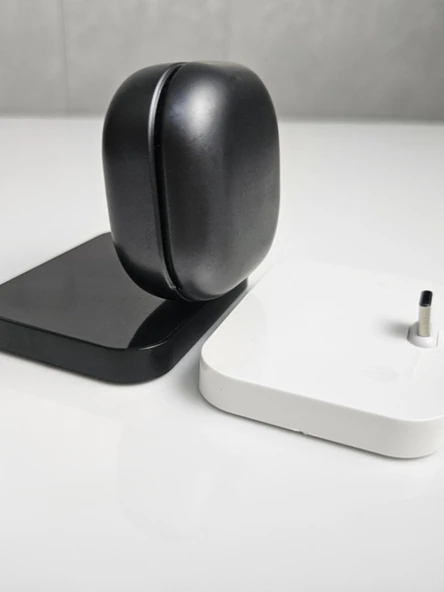 Kulaklık Şarj Standı - Samsung Buds2 Pro/Freebuds SE2 - Siyah ve Beyaz - 3