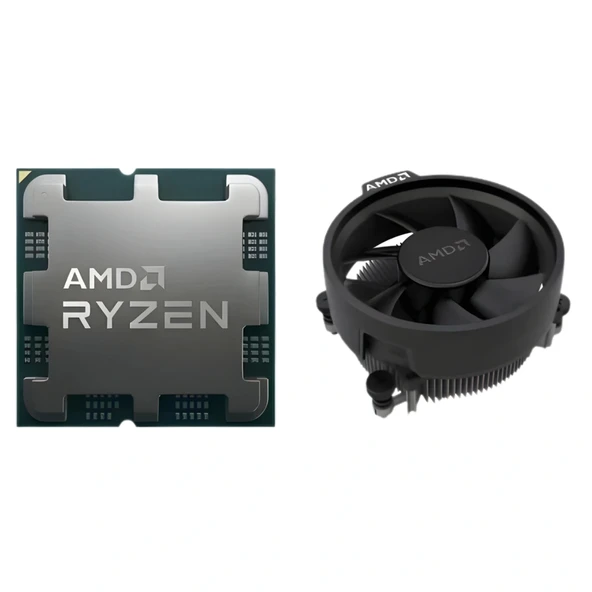 AMD Ryzen 5 7500F (6 Çekirdek) 3.7GHz 5.0GHz 32mb AM5 Tray Kutusuz Fanlı İşlemci ürün görseli 1