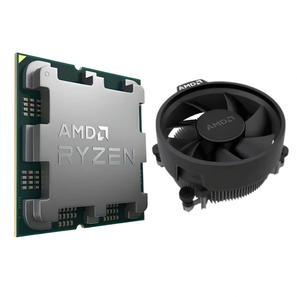 AMD Ryzen 5 7500F (6 Çekirdek) 3.7GHz 5.0GHz 32mb AM5 Tray Kutusuz Fanlı İşlemci - Resim 2