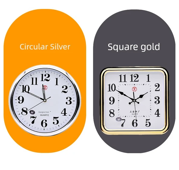 Minimalist Sessiz Duvar Saati - 12 inç - 53114 Altın Ev ve Geyik 30cm - 12