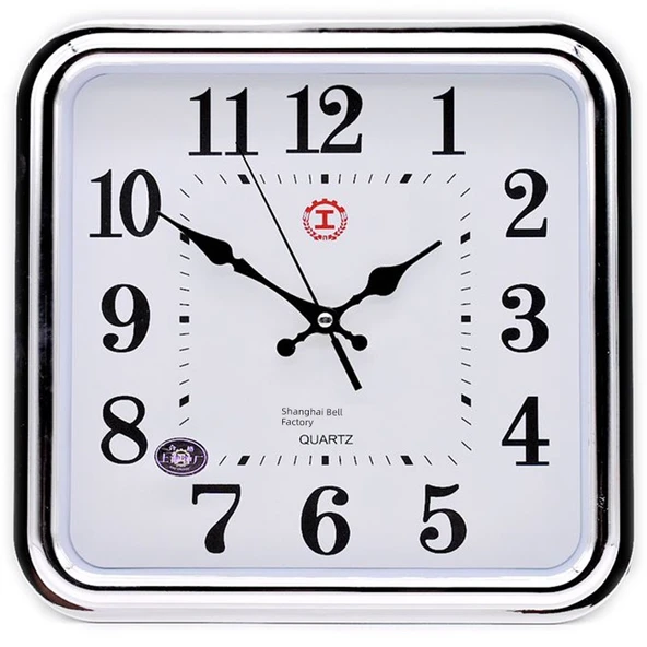 Minimalist Sessiz Duvar Saati - 12 inç - 53114 Altın Ev ve Geyik 30cm - 6