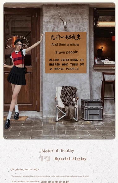Yaratıcı Restoran Duvar Dekoru - Barbekü Kasap Hot Pot - R10593 Şifa Metni-Bölüm Beş-Yumuşak Akrilik - Büyük Boy - 9