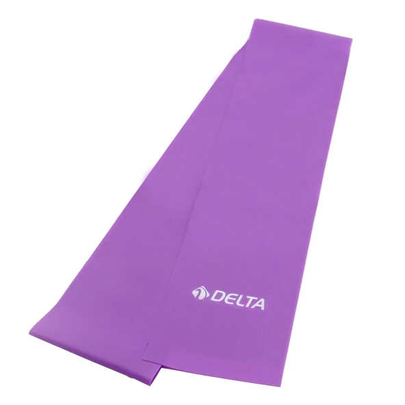 Delta Pilates Bandı Orta Sert 120 x 7,5 Cm Egzersiz Direnç Lastiği (Uç Kısmı Açık)