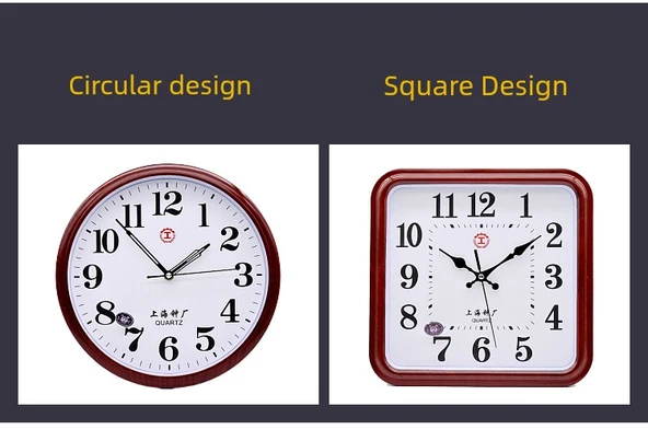 Minimalist Sessiz Duvar Saati - 12 inç - 53114 Altın Ev ve Geyik 30cm - 11